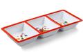 Jelly Belly Red 3-Section Melamine Tray
