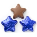 Foiled Chocolate Stars - Blue 