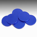 Blue Blank Milk Chocolate Coins