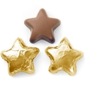 Foiled Milk Chocolate Stars - Gold