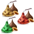 Hershey's Holiday Milk Chocolate Kisses with Almonds - 70-Pc. Bag