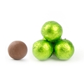 Kiwi Green Foiled Milk Chocolate Balls