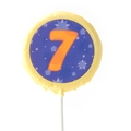 '7' Number Hard Candy Lollipop