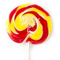 10 oz Yellow & Red Swirl Whirly Pops - 17 Inches