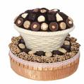 Round White Chocolate Gift Basket