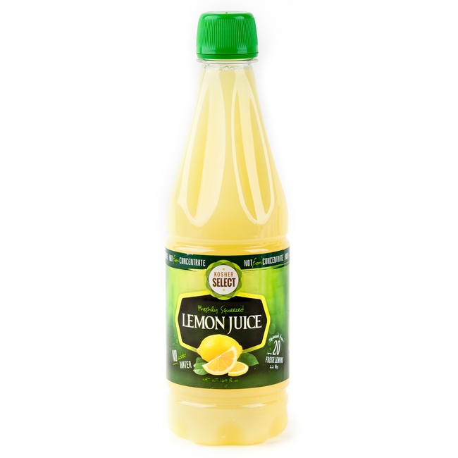 Fresh Lemon Juice - 16.9 OZ Bottle • Kosher for Passover Cooking