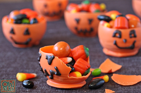 Pumpkin Candy Cups for Halloween | OhNuts.com