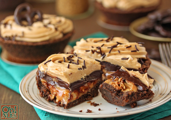 Epic Chewy Gooey Candy Bar Pies