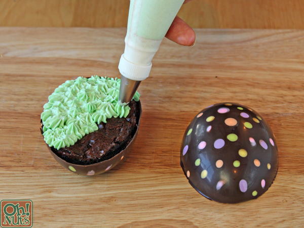 Brownie-Filled Chocolate Easter Eggs | OhNuts.com