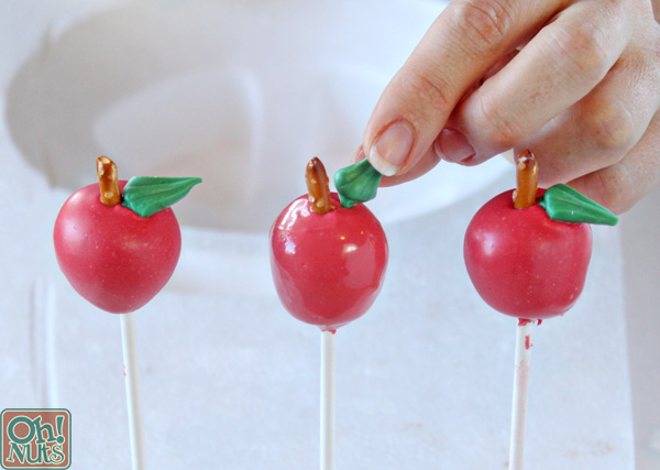 Apple Cake Pops | From OhNuts.com