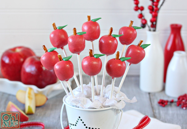 Apple Cake Pops | From OhNuts.com