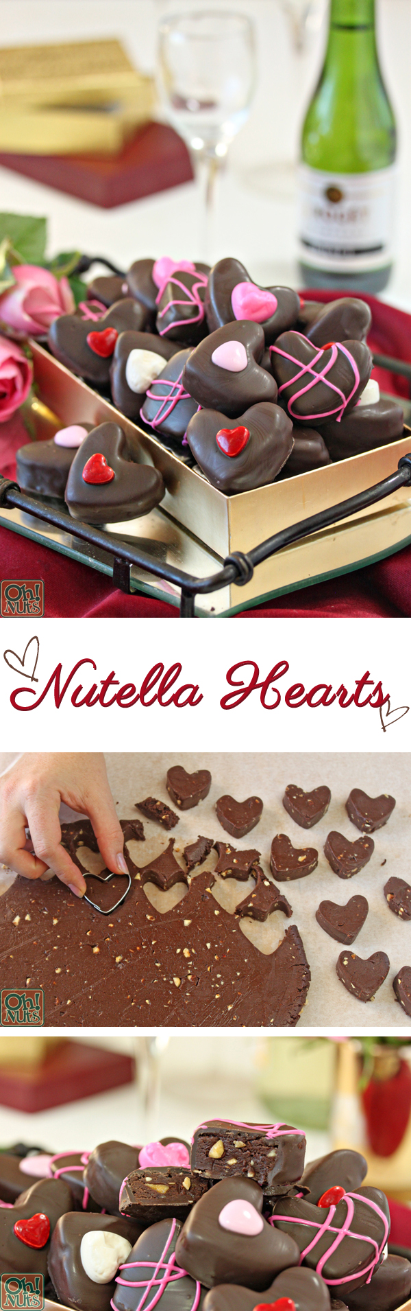 How to Make Nutella Candy Hearts for Valentine's Day | From OhNuts.com