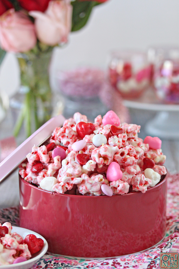 Perfectly Pink Valentine's Day Popcorn