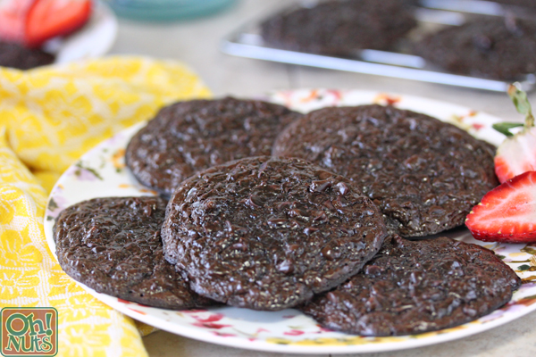 Fudgy Chocolate Passover Cookies - Gluten-Free, Grain-Free, Low-Fat Option! | From OhNuts.com