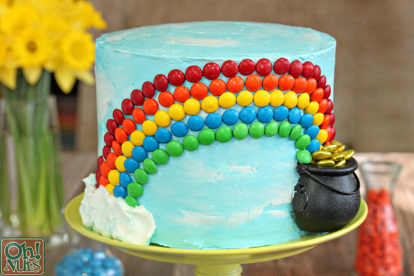 Candy Rainbow Cake | From OhNuts.com