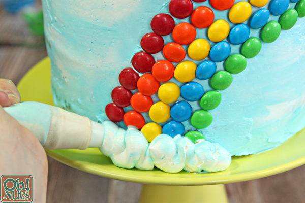 Candy Rainbow Cake | From OhNuts.com