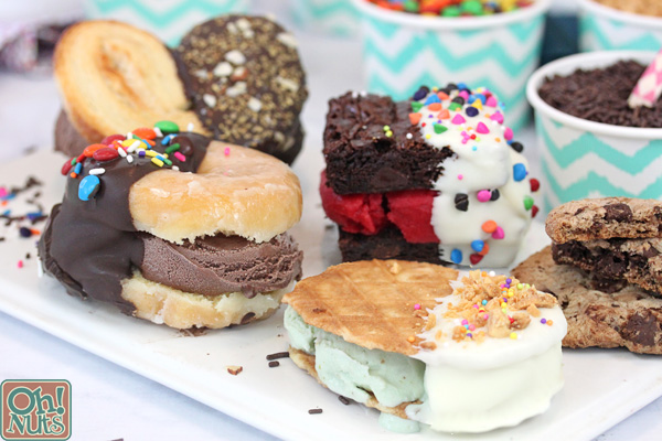 How to Make Your Own Ice Cream Sandwich Bar | From OhNuts.com