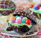 Brownie-Filled Chocolate Easter Eggs