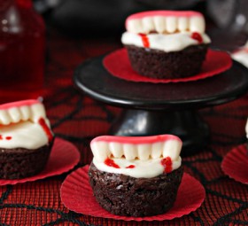 Vampire Bite Brownies Halloween Recipe