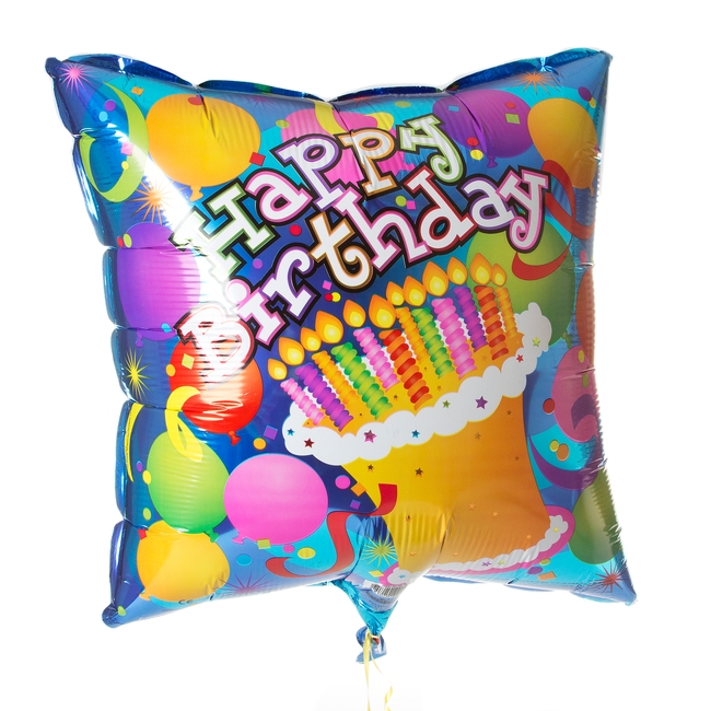 Square Happy Birthday Balloon