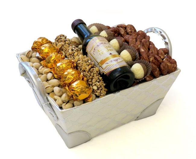 Purim Chocolate & Nuts Basket Israel Only • Purim