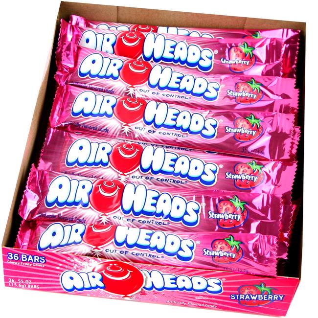Download Airheads Strawberry Taffy Candy Bars 36ct Box Airheads Taffy Candy Bars Oh Nuts