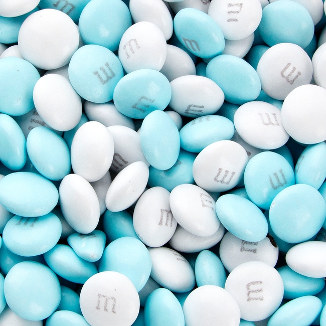 Light Blue White M M S Milk Chocolate Candy In Bulk Oh Nuts