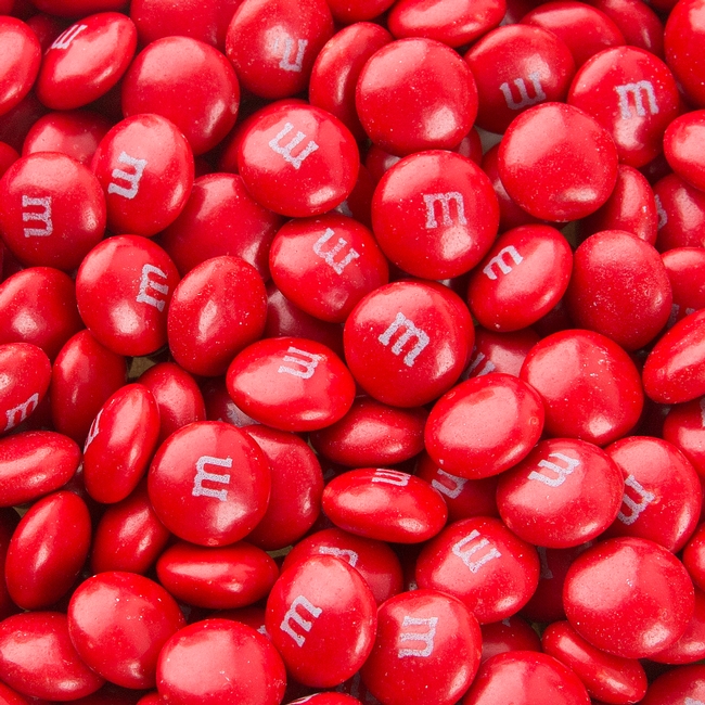 Black and Red M&M's Chocolate Candy • M&M's Chocolate Candy