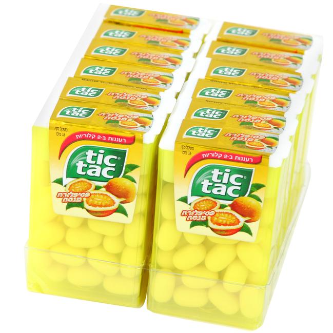 Tic Tac Passion Fruit Mint Dispensers 24ct Candy Mini Packs Bulk Candy Oh Nuts