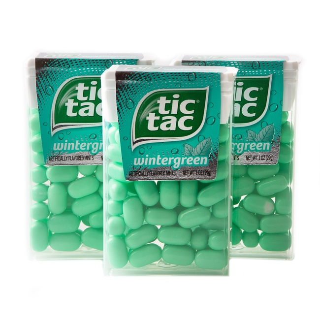 Tic Tac Wintergreen Mint Candy Dispensers 12ct Candy Mini Packs Bulk Candy Oh Nuts