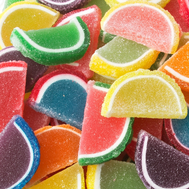 Large Juicy Jelly Candy Fruit Slices - Assorted Flavors By the
