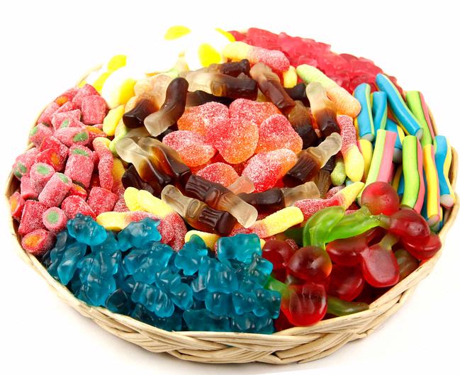 Gummy Wicker Gift Tray • Candy Gifts