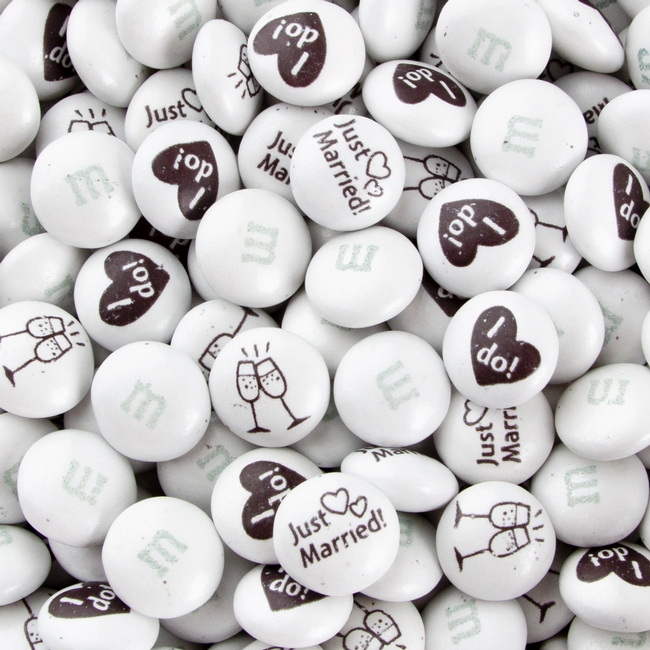 Just Married M&M's Chocolate Candy for Weddings • Oh! Nuts®