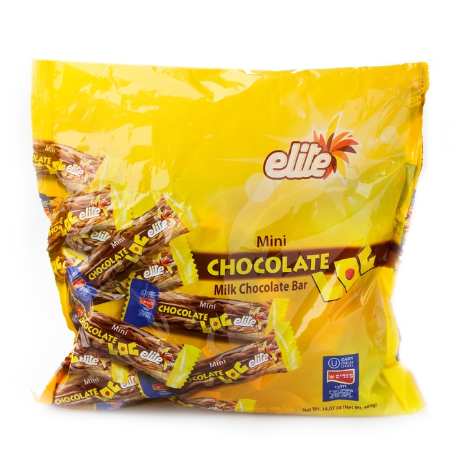 Elite Mini  Chocolate Log  Mekupelet 20CT Bag  Elite 
