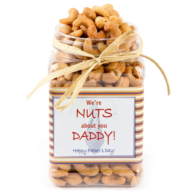 We are Nuts About You Daddy' Cashew Nut