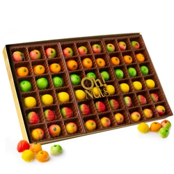 54-Piece Assorted Fruit Marzipan Box 