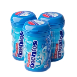 Mentos Pure Fresh Fresh Mint Sugar Free Gum 45pcs - 6CT