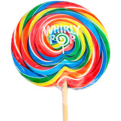 Rainbow Swirl Whirly Pops - 6 oz