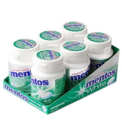 Sugar Free Mentos Pure Fresh Spearmint Gum Tubs - 6CT