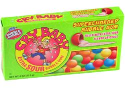 Cry Baby Extra Sour Bubble Gum Theater Box - 24CT Case 
