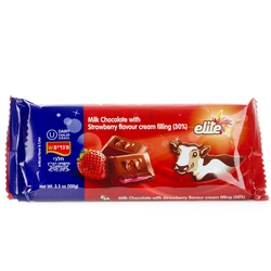 Elite Milk Chocolate Filled Strawberry Cream - 12PK