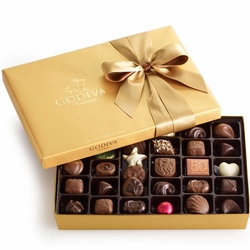 Gold Ballotin 36-Pc. Chocolate Truffle Gift Box