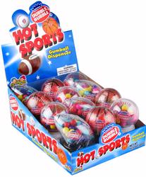 Hot Sports Gumball Dispensers - 12CT Case