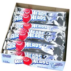 Mystery White AirHeads Taffy Candy Bars - 36CT Case 
