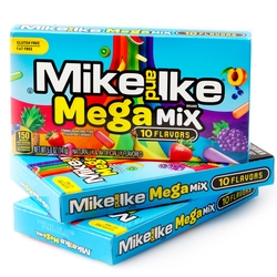 Mike & Ike Candy Theater Box - Mega Mix 10 Flavors - 12CT Case