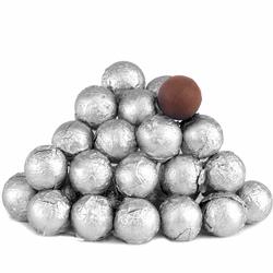 Silver Foiled Milk Chocolate Balls