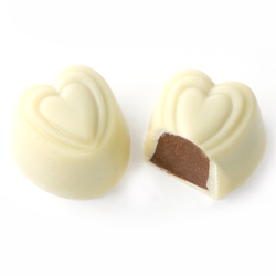 Non-Dairy White Coffee Chocolate Hearts