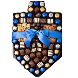 Hanukkah X-Large Chocolate & Nuts Dreidel Gift Basket