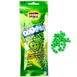Oodles Tiny Tangy Green Apple Fruity Chews Bags - 24 CT Box