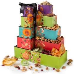 Oh! Nuts Holiday 5 Tier Nuts & Dried Fruit Tower Gift